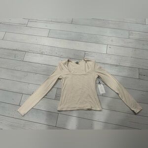 Together Classic Cream Long Sleeve Top